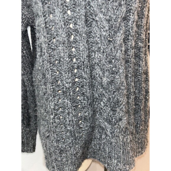 Smartwool Women’s Moon Ridge Boyfriend Sweater Charcoal size S Turtleneck - Picture 3 of 8